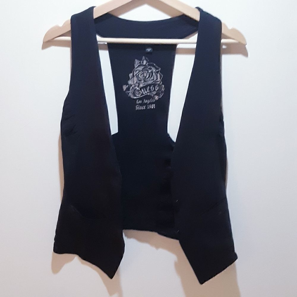 Guess Black Embellished Racerback Vest - Picture 9 of 9